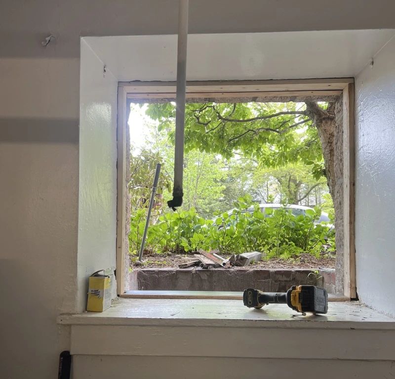 Rebuilding opening for a steel casement replacement window